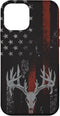 iPhone 12 mini Case American Flag Whitetail Deer Buck Hunting USA FLAG Hunter