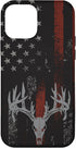 iPhone 12 mini Case American Flag Whitetail Deer Buck Hunting USA FLAG Hunter