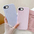 GLBYDLO /8/7 2-Layer Compatible with iPhone SE Cute Phone Case,Striped Aesthetic Pattern Design,Scratch Resistant
