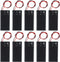 10Pcs 9V Battery Holder with Switch, 9 Volt Battery Case Connector Wire Spring Clip, DIY Plastic Cell Batteries