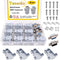 18Pack DB9 Connector Adapter Kit, 9 Pin D-SUB Male/Female Solder Cup Connectors, Lightweight Gray