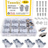 18Pack DB9 Connector Adapter Kit, 9 Pin D-SUB Male/Female Solder Cup Connectors, Lightweight Gray