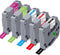 RAEMALL Compatible Brother Label Tape TZe335 TZe435 TZe535 TZeMQG35 TZeMQP35 12mm Laminated White on Color