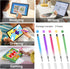 Lapocover 5 Pack 2 1 in Stylus Pen for Touchscreen,iPad,iPhone,Gradient Colored Stylus Pen with Pen Caps,High Precision