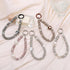MGQILING Diamond Phone Charm with Tether Tab, Luxury Bling Diamond Pearl Glitter Wrist Strap, Anti-loss Lanyard for