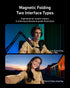 TELESIN 95 Magnetic RGB Video Light | Cold Shoe Mount for DSLR Camera Light Photography Attachment | CRI & with Soft