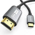 UANTIN USB C to HDMI 2.1 Cable 8K@60Hz, 4K@144Hz/120Hz, 48Gbps, HDCP2.3, Dynamic HDR,
