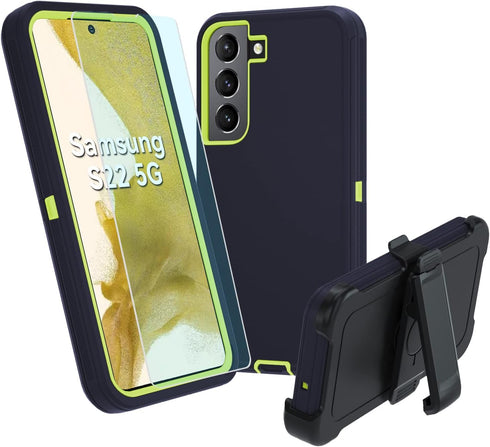 Samsung Galaxy S22 5G Case, Heavy Duty Military Grade Protective Shockproof Dropproof Dust-Proof Case