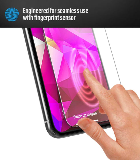 magglass Compatible with iPhone 12 Pro Max Tempered Glass Screen Protector, Anti Bubble UHD Clear Full Coverage Display