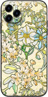 Berkin Arts Compatible with iPhone 11 Pro Case, Silicone Cover with Screen Protector, Floral Design
