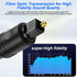 1 2 1 2 1M MEIRIYFA Digital Optical Splitter Adapter Cable in Out, Toslink Digital Fiber Optic Audio Splitter Male