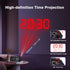 Mesqool Projection Alarm Clock with FM Radio, Large Number Display, USB Charger, Dual Alarms, Sleep Timer