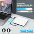 ROOFULL 3.0 11/10/ External CD/DVD Drive for Mac Laptop, USB & USB-C Portable DVD CD ROM Reader Player Burner Writer