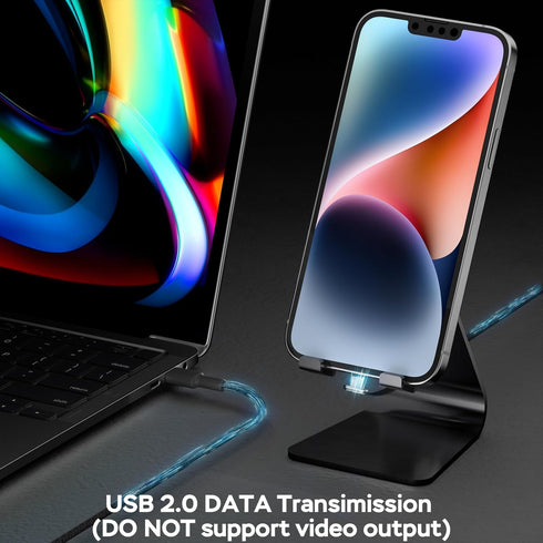 USB C Charger Cable, 60W 6ft Type C Charging Cable, Flat 90-Degree C-Port for iPhone 15 Pro/Pro Max, MacBook
