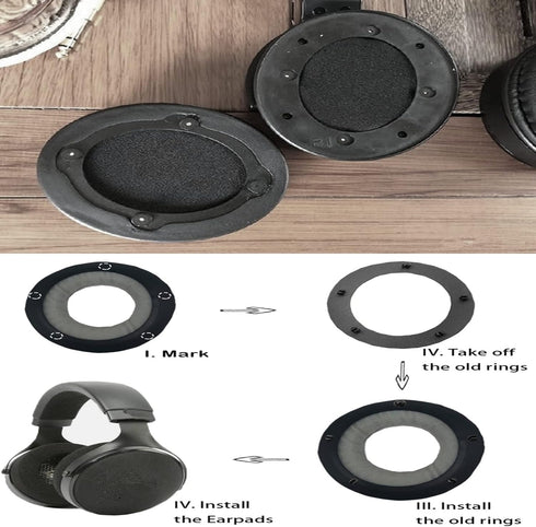 Upgrade Replacement Earpads Ear Cushion Compatible with Cowin E8 Headphones, Memory Foam Ear Pads Parts (DIY)