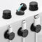 YIMINANO 6 Pack Magnetic Cable Clips, 360 Rotatable Cord Organizer, Adhesive Cable Holder