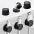 YIMINANO 6 Pack Magnetic Cable Clips, 360 Rotatable Cord Organizer, Adhesive Cable Holder