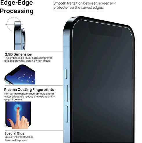 IceSword Anti Blue Light Screen Protector for iPhone 14 Plus/13 Pro Max (6.7") - 2022 Shatterproof 9H Tempered Glass,