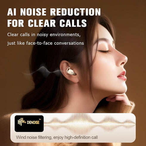 Sleeping Ear Buds, Noise Cancelling Sleep Earbuds for Side Sleepers, Invisible Mini Micro Wireless Bluetooth Earphones