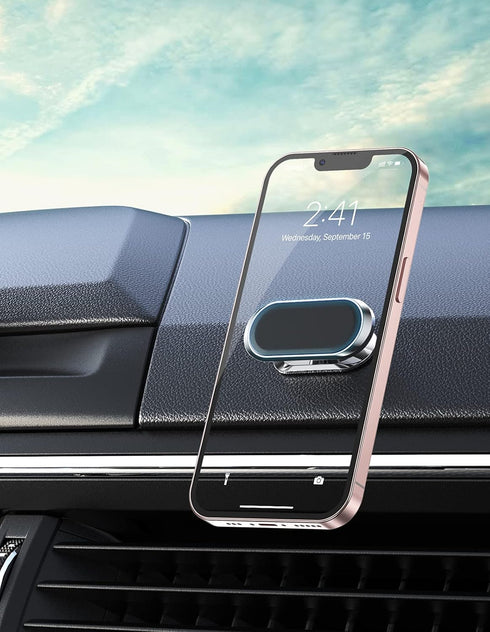 2 Pack Magnetic Phone Holder for Car - Upgrade Magnet with 360 Rotation, Compatible with All Smartphones, Dashboard