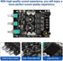 ZK-1002T 2.0CH 100W*2 9-24V Bluetooth Amplifier Board Mini Audio AMP with Treble and Bass Control, BT and AUX Inputs