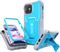 FITO iPhone 11 Case - Dual Layer Shockproof Heavy Duty with Screen Protector, Built-in Kickstand for iPhone 11/XR (Blue)
