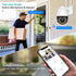 Security Camera Outdoor Wired with Night Vision Color, 360 WiFi Cameras for Home Security and Motion Detection