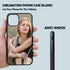JUSTRY 5 PCS Sublimation Blanks Phone Case, Black Soft Rubber Anti-Slip Shockproof Cover for iPhone 11 Pro Max