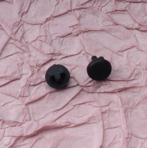25 pcs Rubber Dust Plugs Caps for 3.5 mm Headphone Jack, Small Protector Covers for Mobile Phone, Laptop, Black