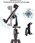 iPad Tablet Tripod Mount Adapter, 360 Degree Rotatable Clamp Holder with Bluetooth Remote for iPad Pro, Air, Mini