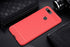 Case Compatible with Xiaomi Mi 8 Lite, Carbon Fiber Shock Absorption Slim Case (Red)