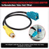 RED WOLF Reverse Camera Adapter, Fakra Z to RCA Female Plug for Select Mercedes Benz, Volvo, Ford Navigation Systems