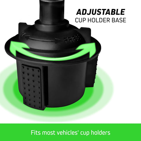 Adjustable Magnetic Cupholder Car Mount, Magnetic Phone Holder for Car, Magnetic Cup Mount for Smartphones