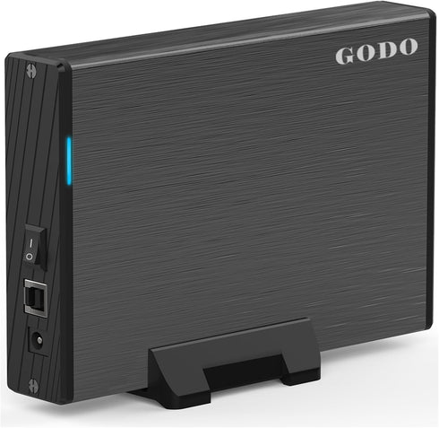 GODO USB 3.0 to 3.5 Inch Hard Drive Enclosure, Vertical External Hard Drive