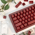 140 Keys PBT Japanese Keycaps, Cherry Profile Key Caps, DYE-Sub Red Keycaps, Minimalist Style Customized Keycaps Set