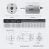 XYRSTOLR 5Pcs 3-12V 280 DC Motor Motor Electric Motor Motor Micro Mini Motor Hobby Motor for RC Car Boat Airplane Toys
