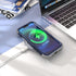IDweel iPhone 13/14 Case, Blue - Hybrid Shockproof Hard PC & Soft Silicone, Full Body Protection with Screen Protector.
