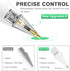 BOBEN 5 Pack 2nd 1st Clear Pencil Tips for Apple Pencil Generation and Generation Fine Point Metal Tip, Wear-Resistant
