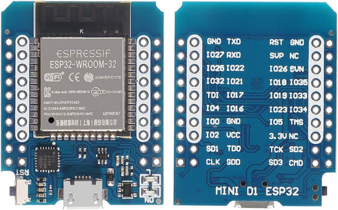 AITRIP 4pcs D1 Mini NodeMCU ESP32 ESP-WROOM-32 WLAN WiFi Bluetooth Development Board, 5V Compatible with Arduino