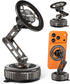 CRUIHOG Car Phone Holder,3-AXIS Telescopic Arm Magnetic Phone Mount, 360 Rotatable & Adjustable