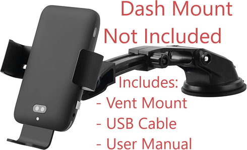 Wireless Car Charger QT S with Auto Clamp, Voice Control, Touch Sensor, Fast Charging for iPhone 12/12 Pro Max, Samsung