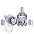 BNC Male Connector 16 Pcs 50 Ohm BNC Male Plug Crimp Connector for 50 Ohm RG58 LMR195 RG142 RG223 Coaxial Cable BNC Type Solder Converter (16 Pcs)