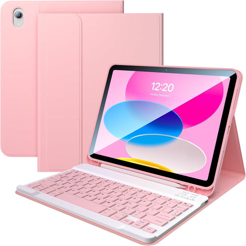 FGZZROU for iPad 10th/11th(A16) Generation Case with Keyboard 2022/2025, 10.9 Inch Magnetic Detachable
