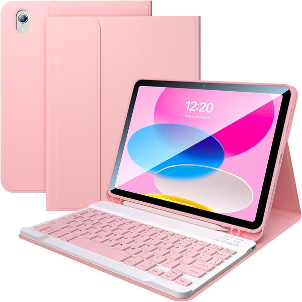 FGZZROU for iPad 10th/11th(A16) Generation Case with Keyboard 2022/2025, 10.9 Inch Magnetic Detachable