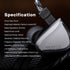 0DiBi: 10mm 2Pin Linsoul Tripowin x Vivace in Ear Monitor, Titanium Diaphragm Dynamic Driver IEM, HiFi Wired Earbuds