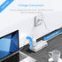 Universal Travel Adapter, 220V to 110V Voltage Converter with 6A 4-Port USB Charging for 150+ Countries