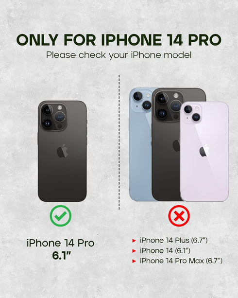 Porter Riley Leather Case for iPhone 14 Pro | Premium Genuine Leather Stand/Cover/Wallet/Flip Case
