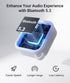 Syntech Bluetooth Transmitter Receiver for Airpods, Headphones, LED Display, Dual Pairs, Low Latency Wireless Bluetooth