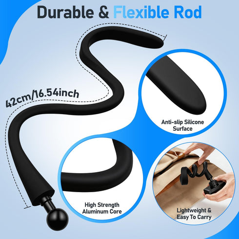 Masansan 16.5 Phone Holder for Treadmill, Stroller, Shopping Cart, Desk, Portable Gooseneck Long Arm Phone Mount