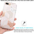 Jaholan Case for iPhone 7 Plus, Bling Glitter Sparkle Rose Gold Marble Design TPU Gel Case